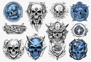 steel
blue collar tattoo idea