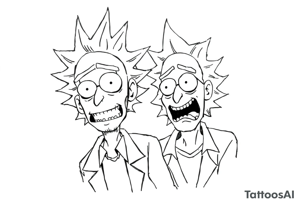 rick et morty tattoo idea