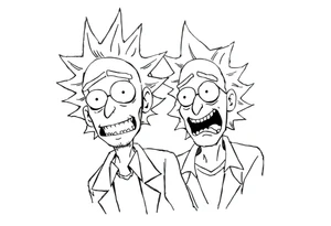 rick et morty tattoo idea