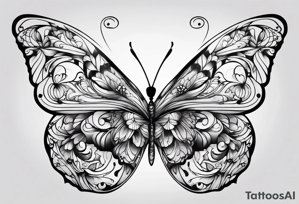 Butterflies tattoo idea