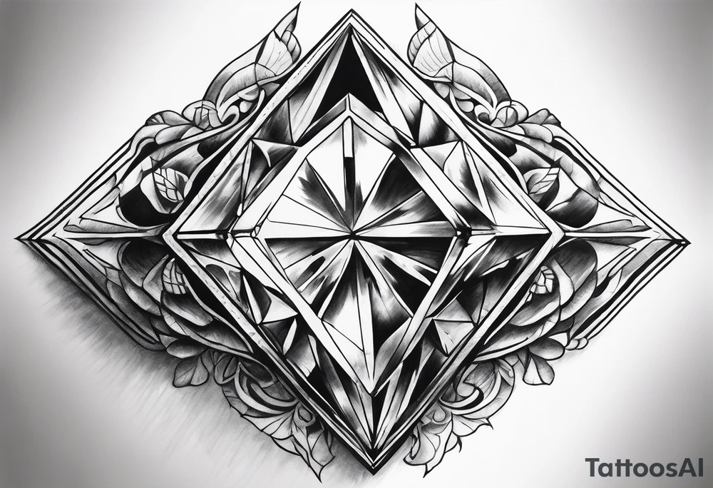 A diamond tattoo idea