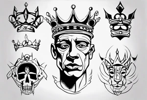 king crown tattoo idea
