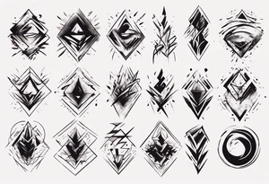 Brush stroke time tattoo idea