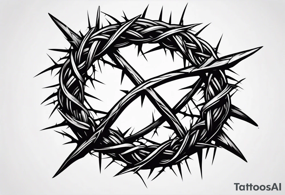 Crown of thorns tattoo idea