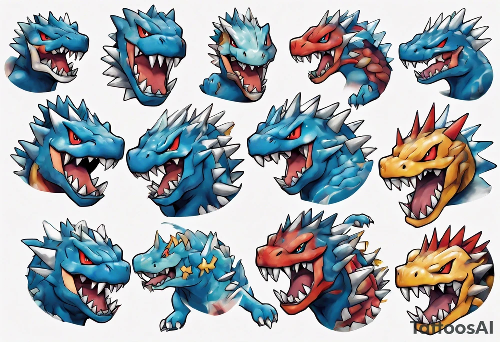 Feraligatr pokemon tattoo idea