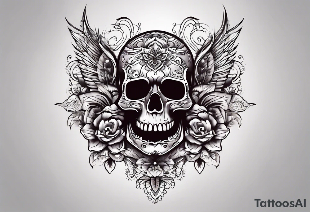 Rip woundly mark body  tattoo design tattoo idea