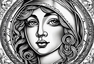 Lucky penny coin tattoo idea