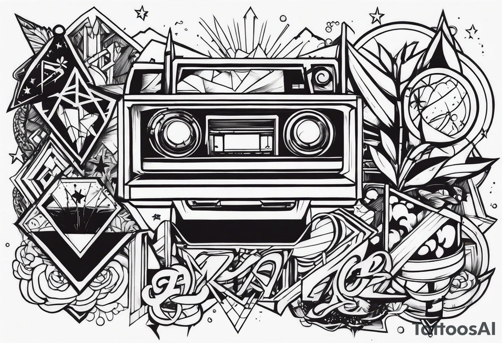 Tatuagem relacionada com graffiti e vandalismo tattoo idea