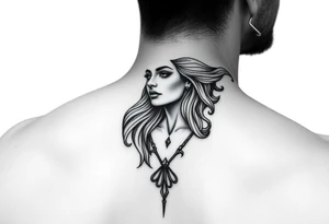 Hot saint Barbra tattoo idea