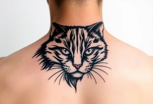 black cat tattoo idea