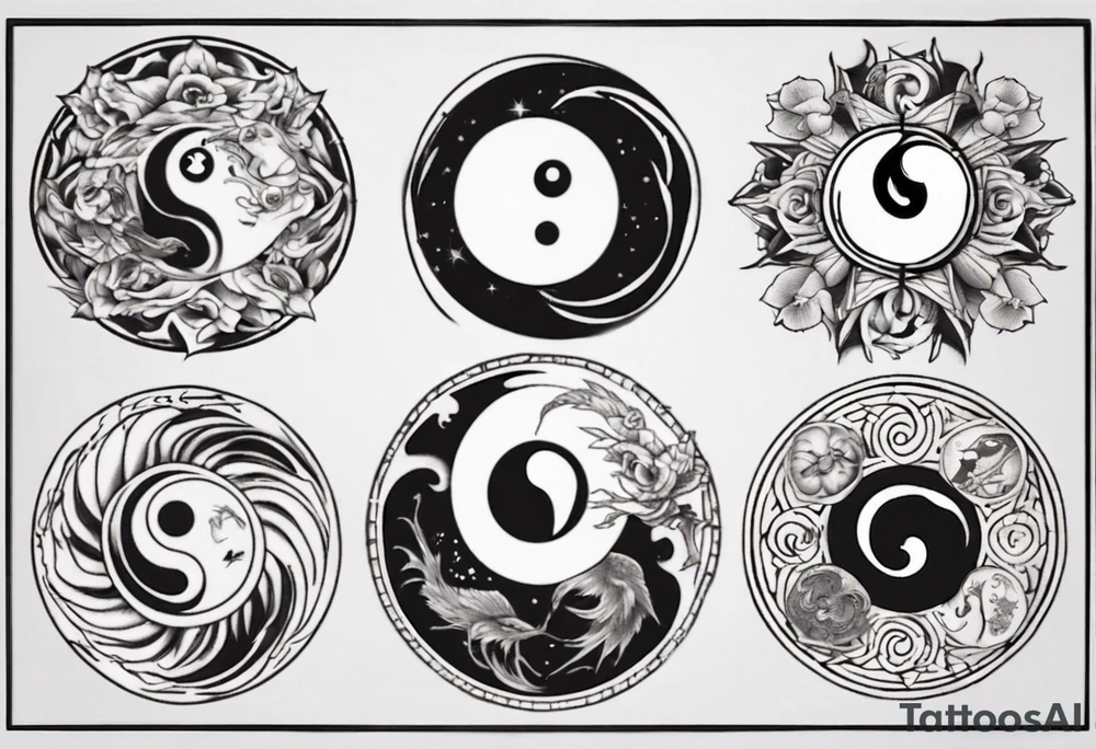 yin yang tattoo idea