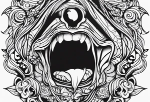 Scream tattoo stencil tattoo idea
