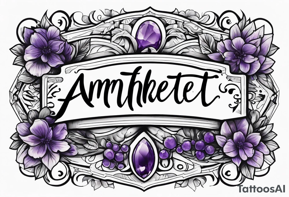 Amethyst tattoo idea