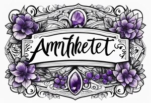 Amethyst tattoo idea