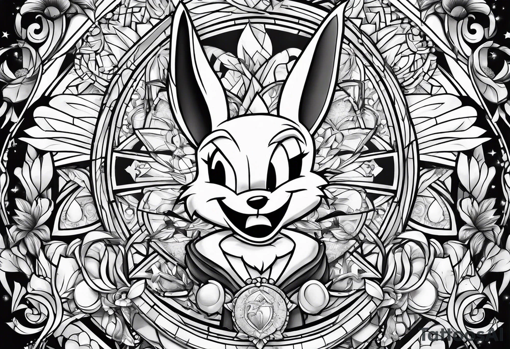 The looney tunes characters tattoo idea