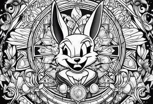 The looney tunes characters tattoo idea
