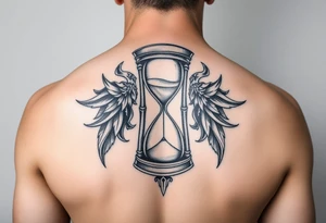 Knight and hourglass tattoo idea