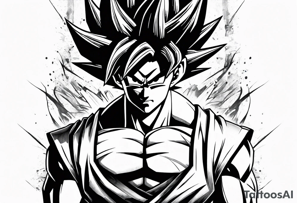 Son goku tattoo idea