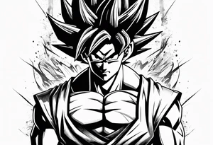 Son goku tattoo idea