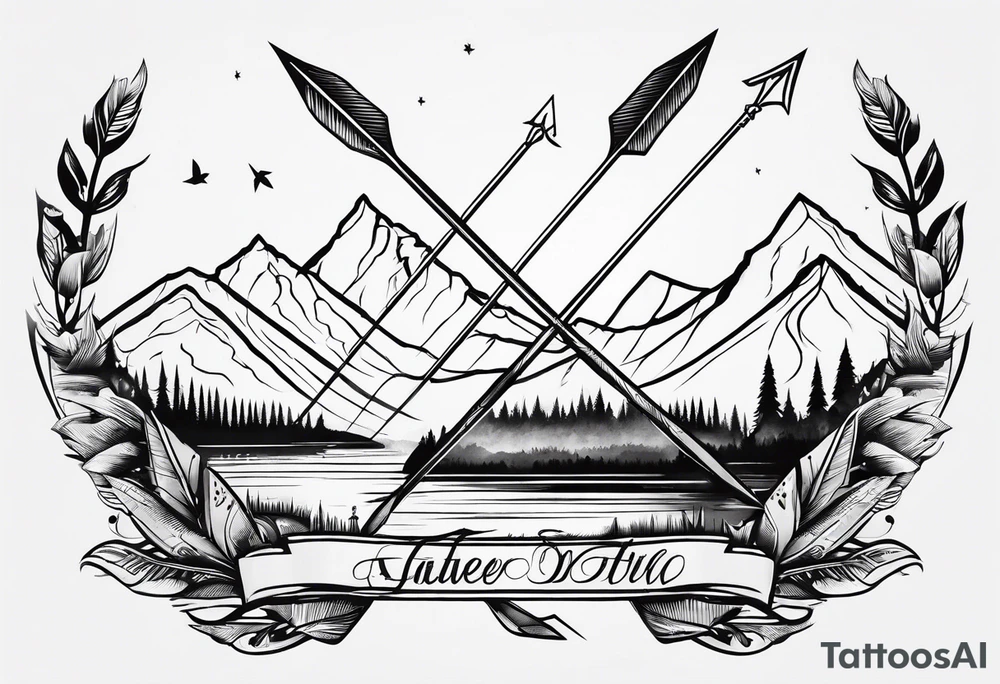 arrow only tattoo idea