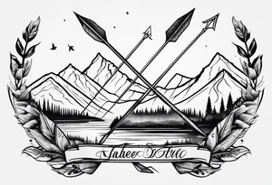 arrow only tattoo idea