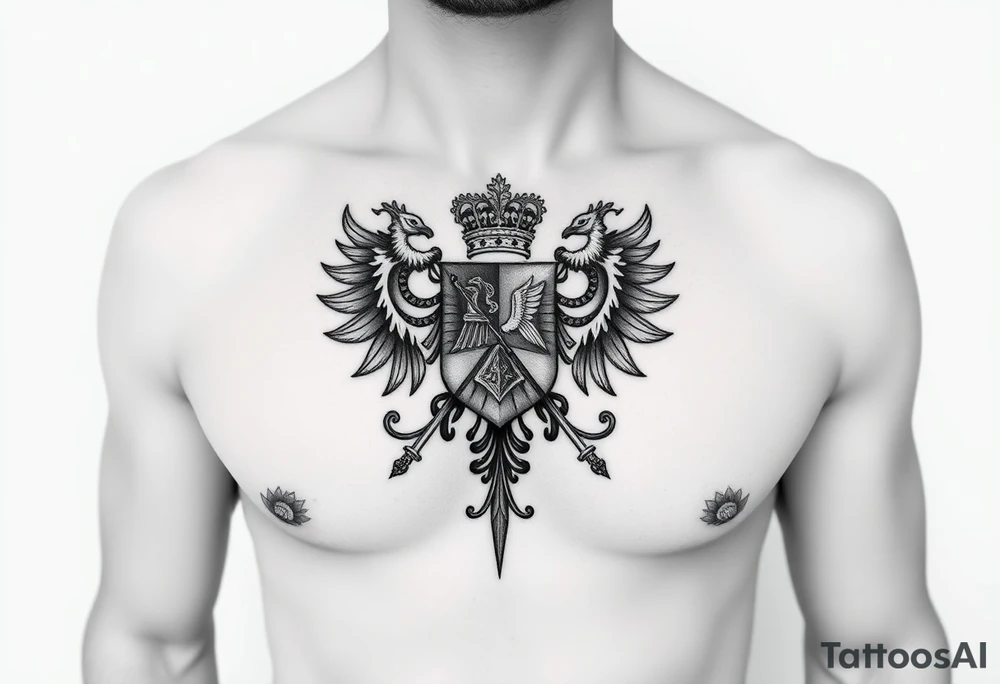 Smith, Irish family crest.
Full chest tattoo idea tattoo idea