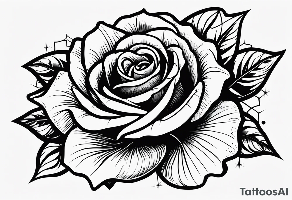 Dead rose tattoo idea