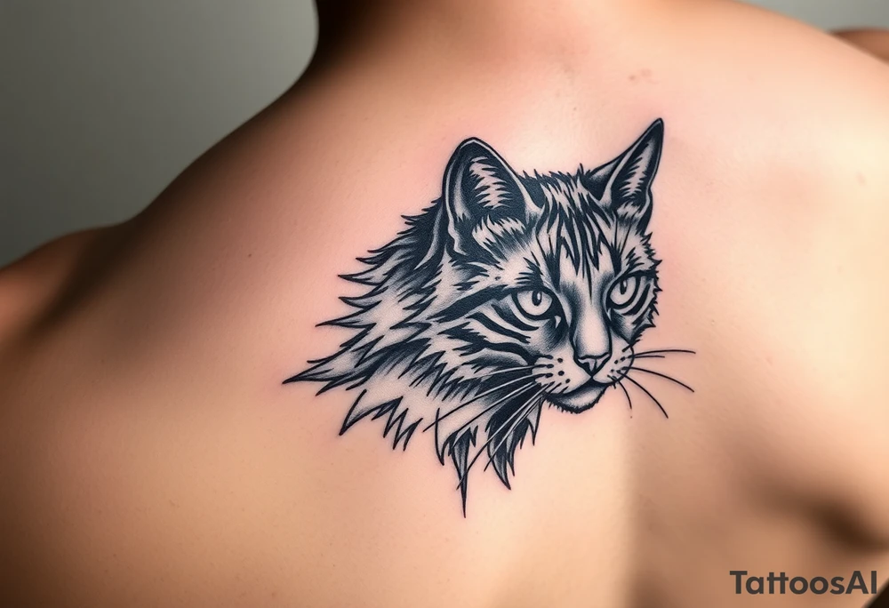 Black Cat tattoo idea