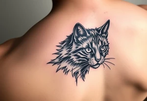 Black Cat tattoo idea