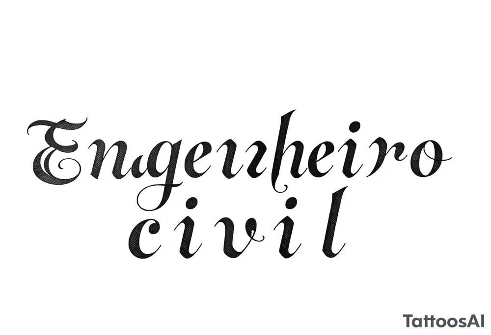 Engenheiro civil tattoo idea