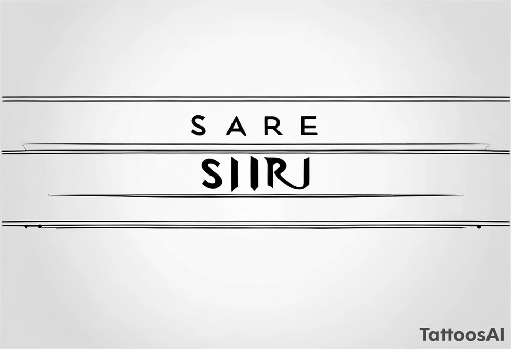 name Siri tattoo idea