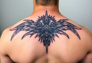 Black ink with small detals tattoo idea