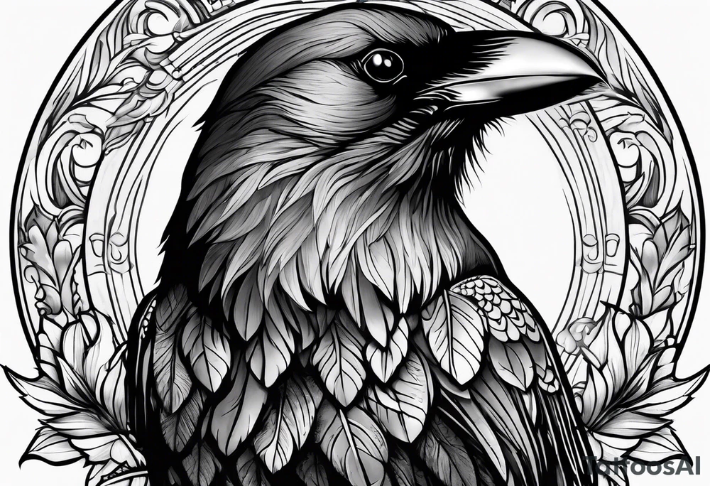 A crow tattoo idea