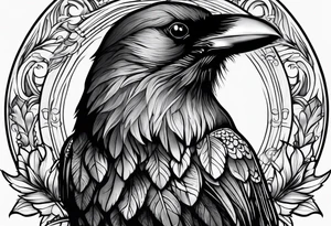 A crow tattoo idea