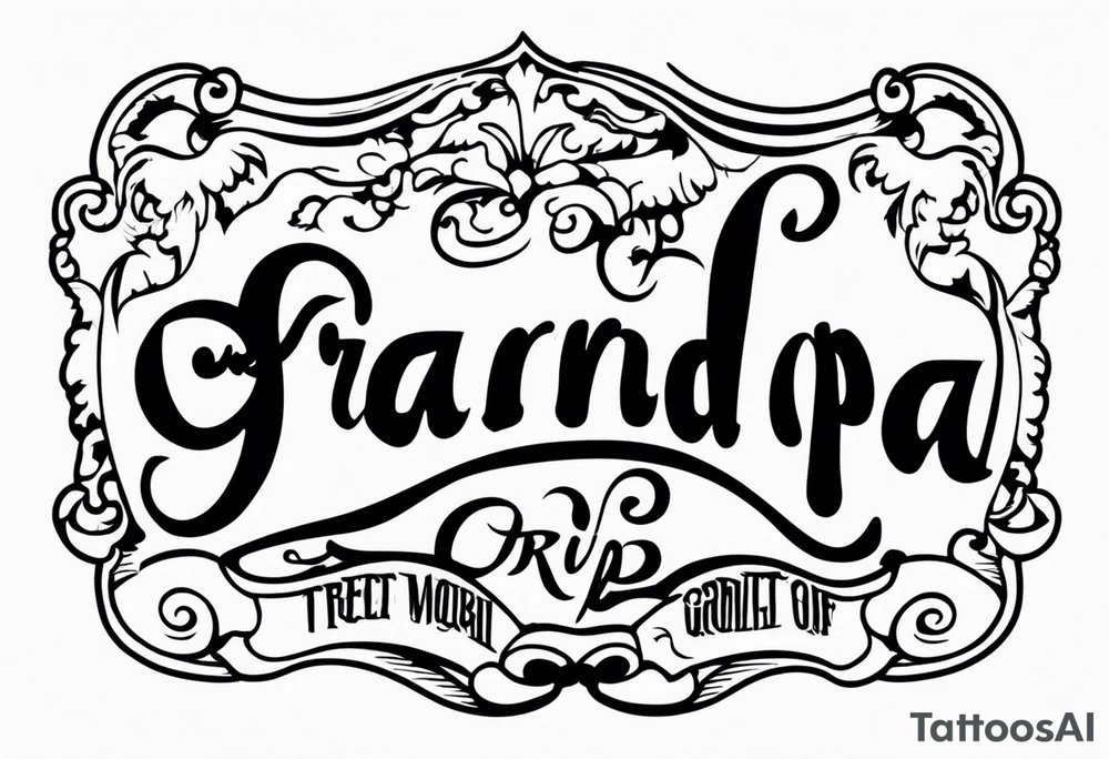 grandpa rip 8-12-2023 tattoo idea