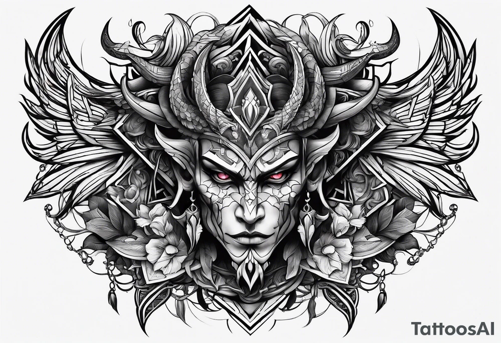 Demon stealing my soul tattoo idea