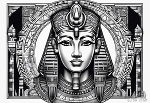 egyptian theme tattoo idea