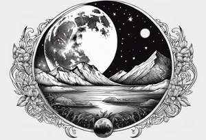 Moon phase tattoo idea