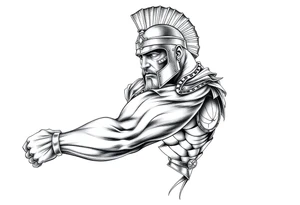 Roman gladiator tattoo idea