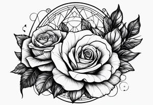 wilderness with roses tattoo idea