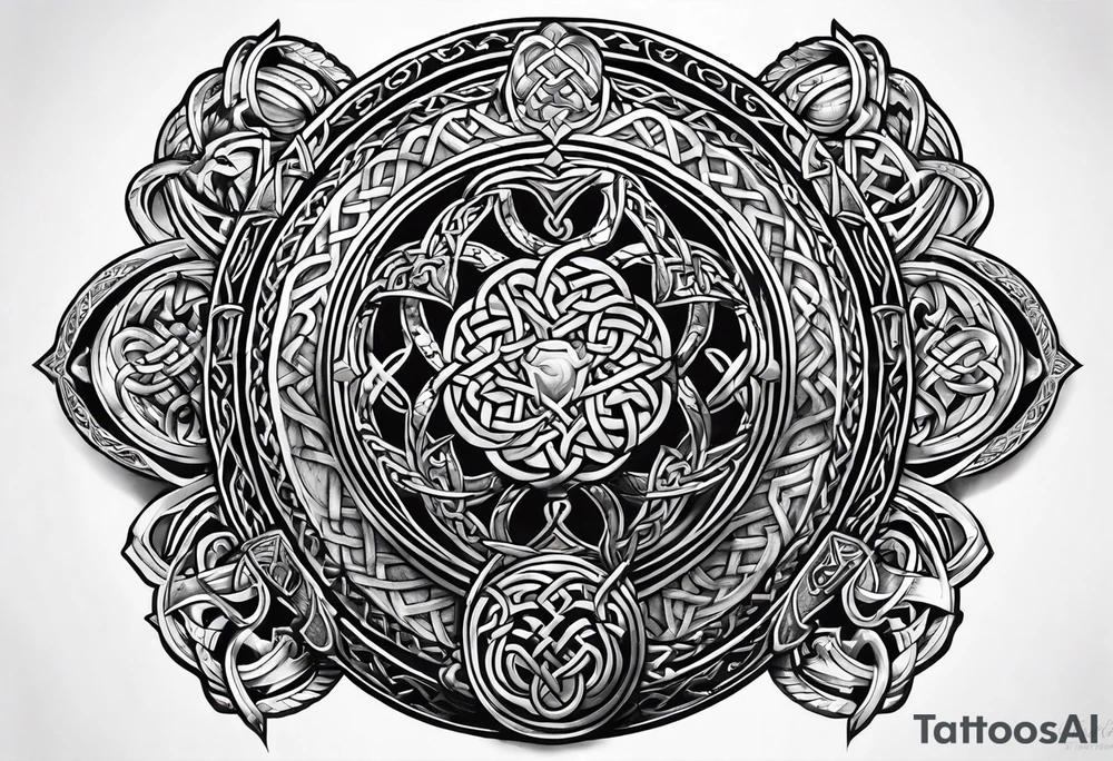 Celtic tattoo based on the iron druid chronicles tattoo idea