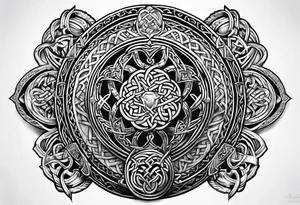 Celtic tattoo based on the iron druid chronicles tattoo idea