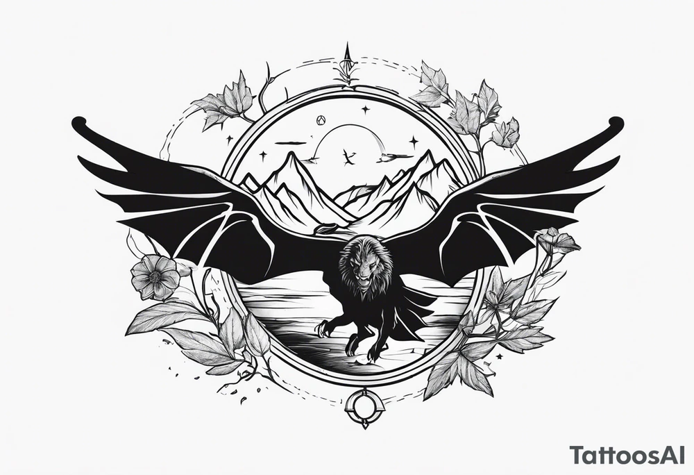 Lord of the rings and Harry Potter movie mashup. Small and very simple. tattoo idea