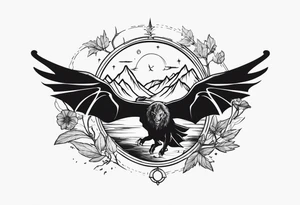 Lord of the rings and Harry Potter movie mashup. Small and very simple. tattoo idea