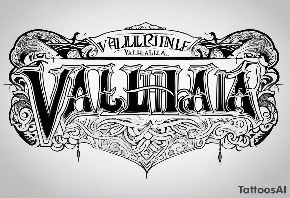 Valhalla mist tattoo idea