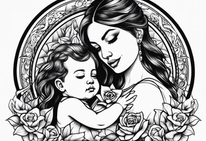 A mothers love for her kids tattoo idea