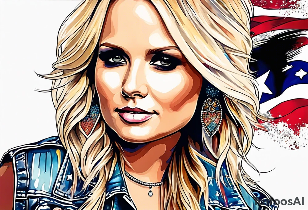 Miranda lambert with microphone tattoo idea