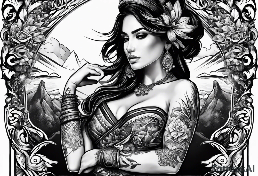 Cuervo en combate de frente a la carga tattoo idea