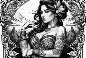 Cuervo en combate de frente a la carga tattoo idea