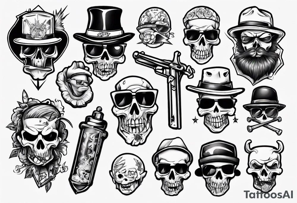 gangsta tattoo idea